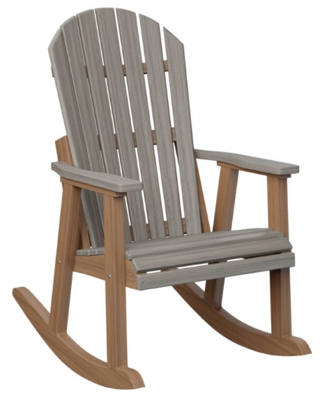 Berlin Gardens Comfo-Back Rocker (Natural Finish)